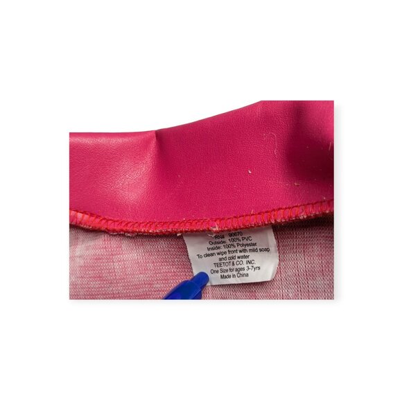 Kids Pink Faux Leather Jacket & Matching Hat Costume One Size 3-7 Years - Picture 7 of 8